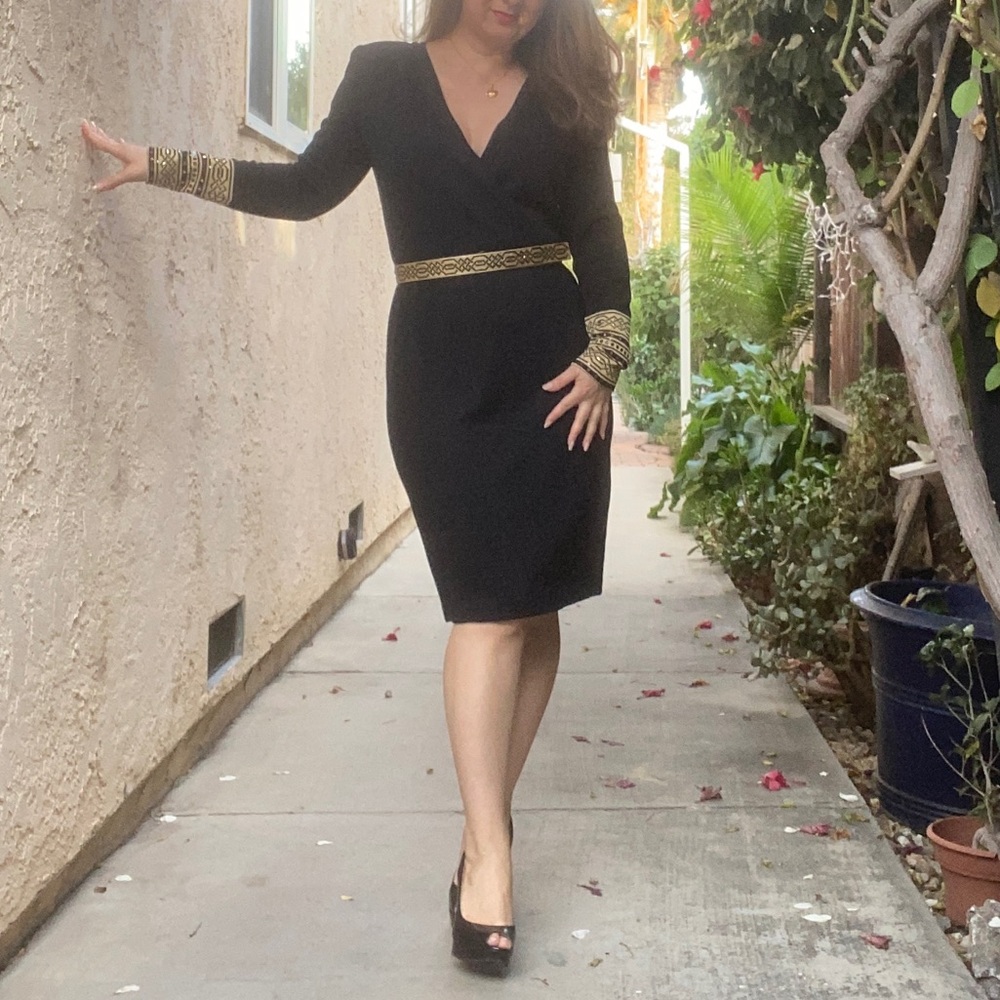 Vintage ST. John V-neck dress